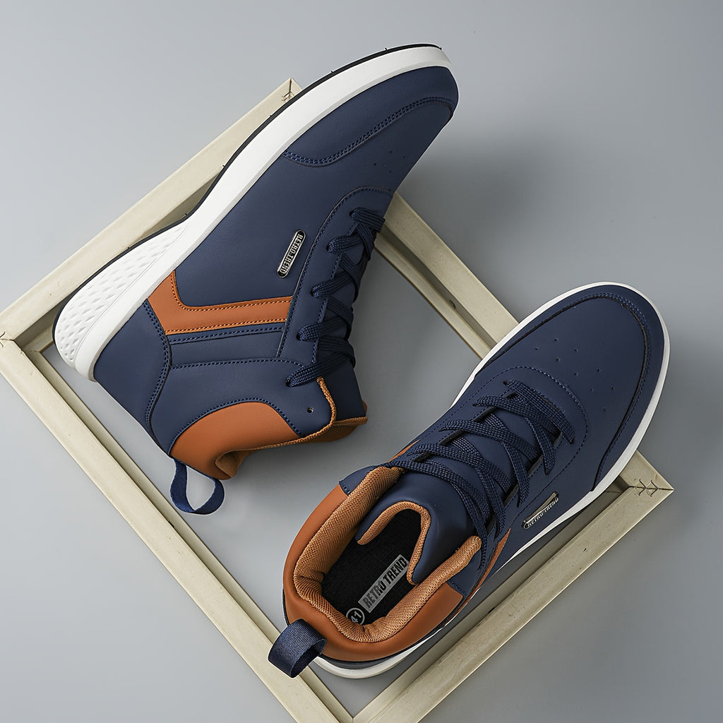 New PU Upper High-Top Fashion Business Outdoor Off-Road British Style Casual Sports Shoes