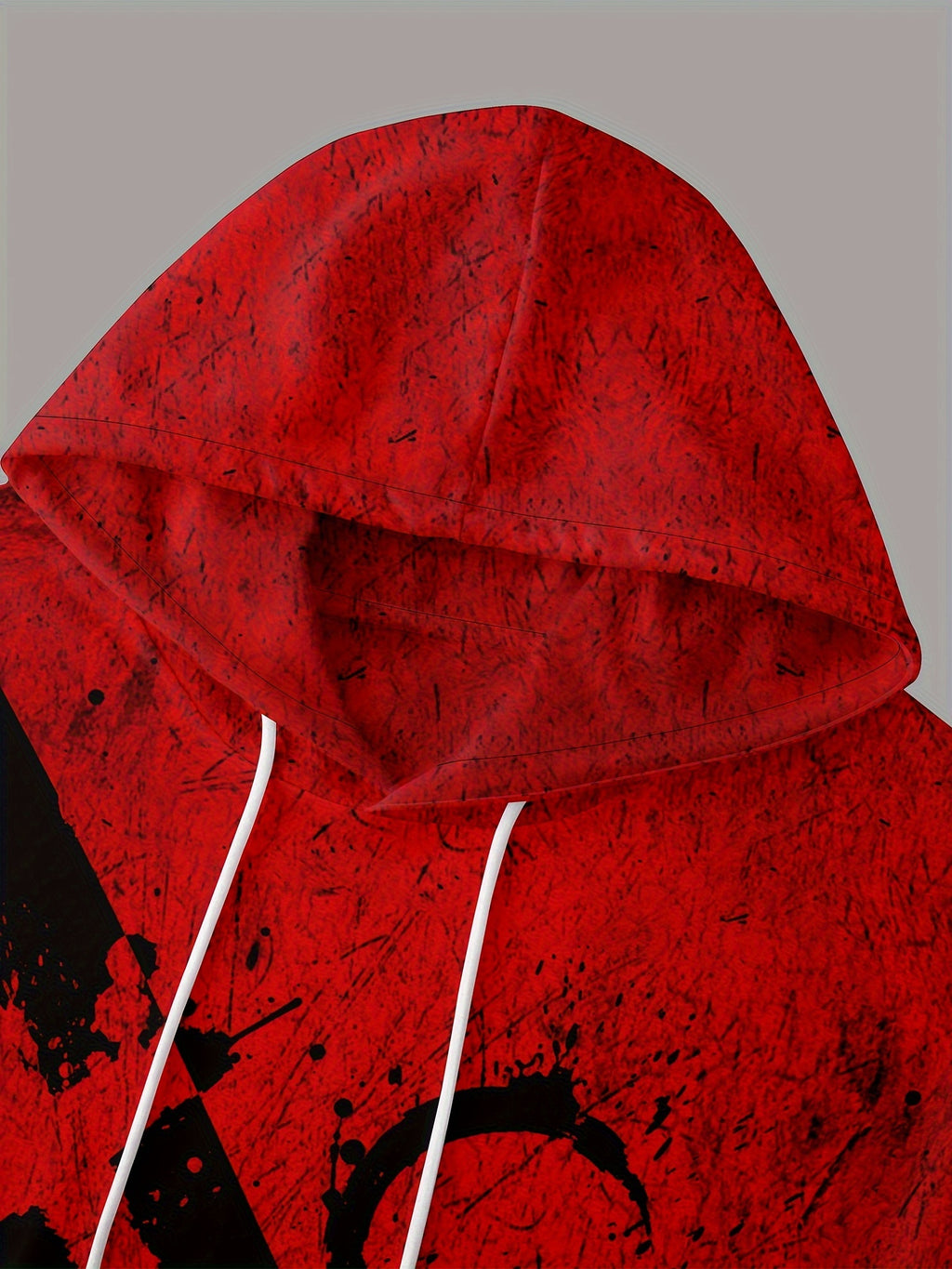 Monster Face Print, Men's 2Pcs Outfits, Casual Hoodies Long Sleeve Pullover Hooded Sweatshirt And Sweatpants Joggers Set For Winter Fall, Men's Clothing