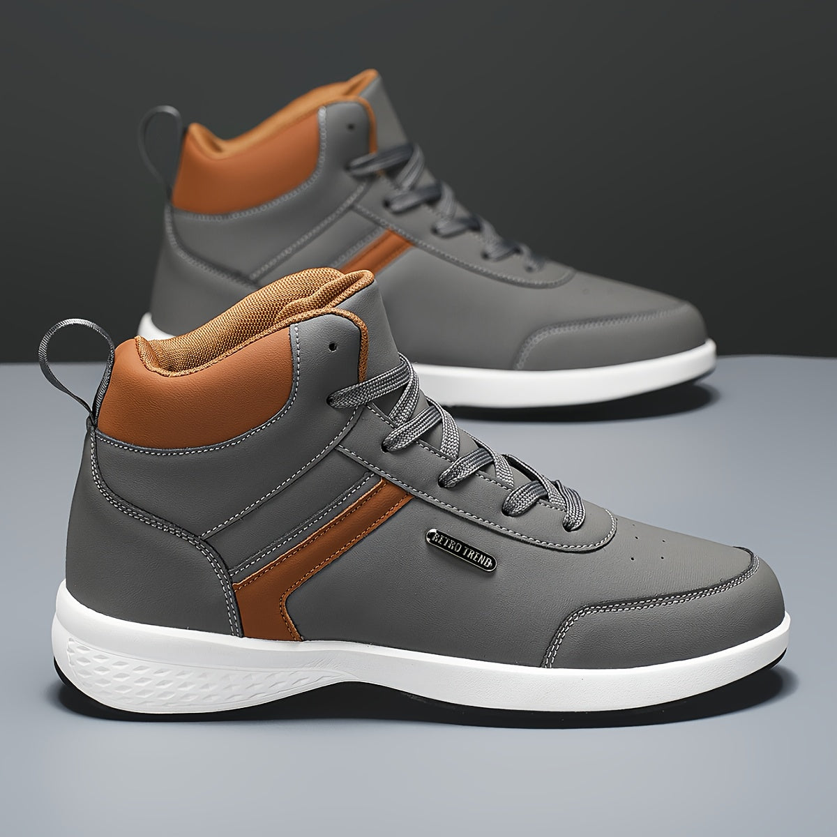 New PU Upper High-Top Fashion Business Outdoor Off-Road British Style Casual Sports Shoes