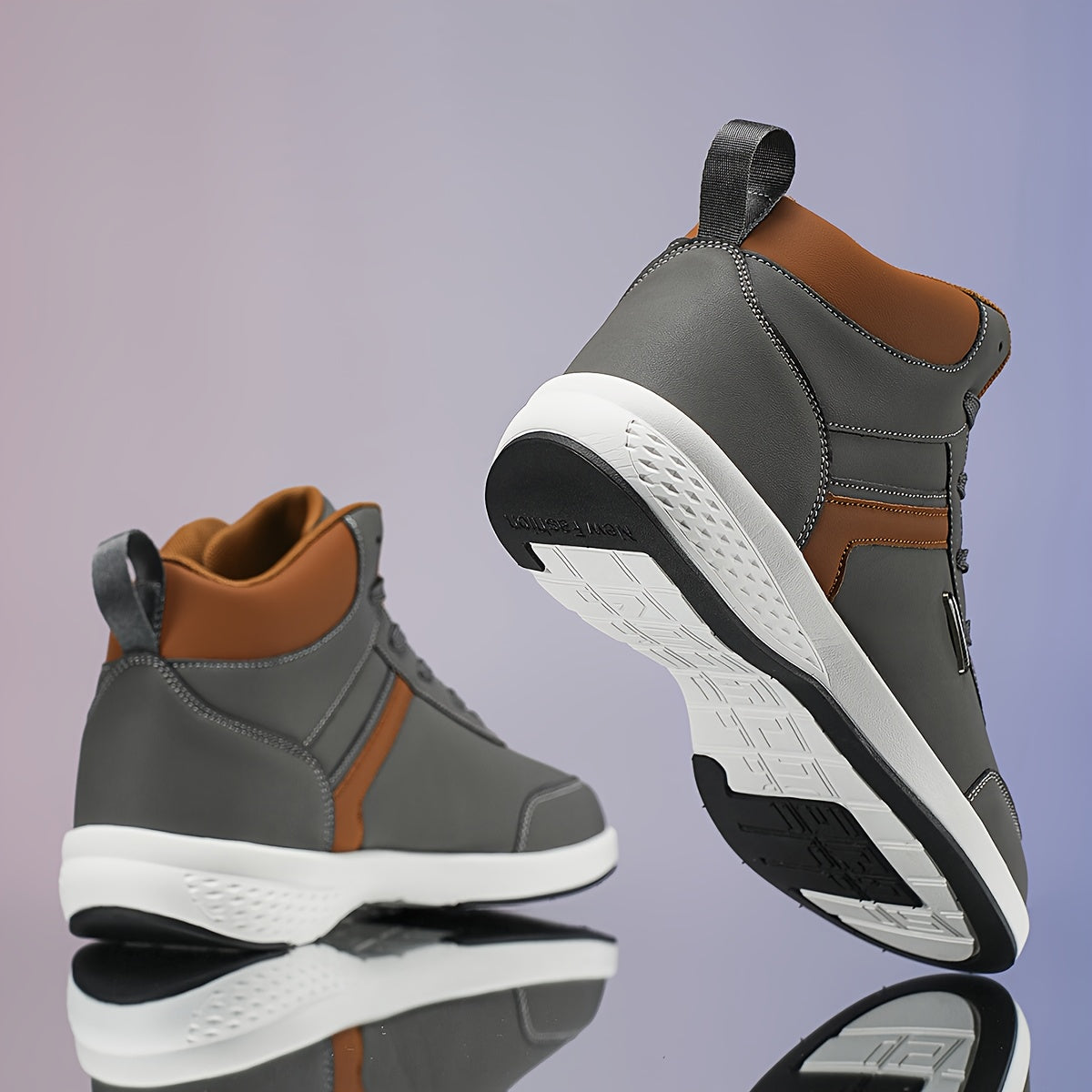 New PU Upper High-Top Fashion Business Outdoor Off-Road British Style Casual Sports Shoes