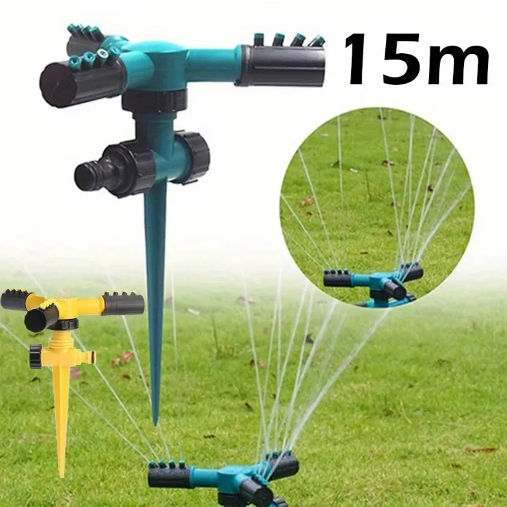 Garden Automatic Sprinkler Garden Watering Sprinkler 360° Rotating Water For Lawn Yard Flower Bed Agricultural Irrigation
