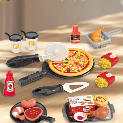 Children's toys: Pretend play, barbecue, fast food, pizza, sushi, afternoon tea, desserts, kitchen food, toy sets