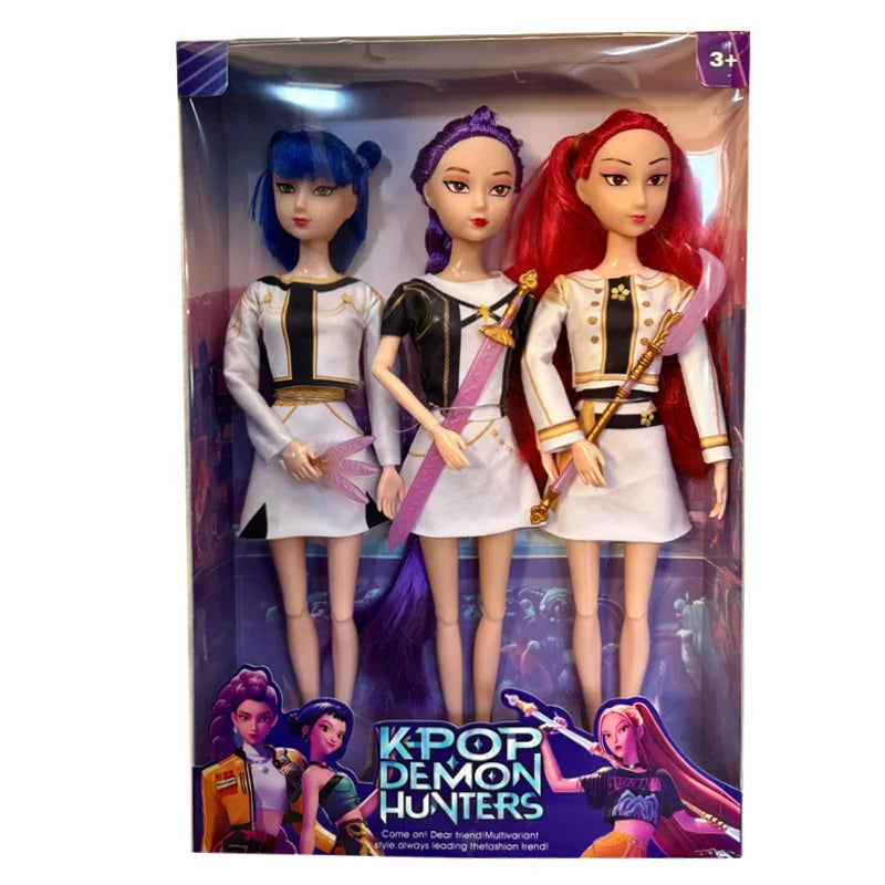 2026 HOT NEW Anime KPop Demon Hunters Doll Vinyl Toy Rumi Mira zoi Character vinyl mask figurine Birthday Gift Fan Club Gifts