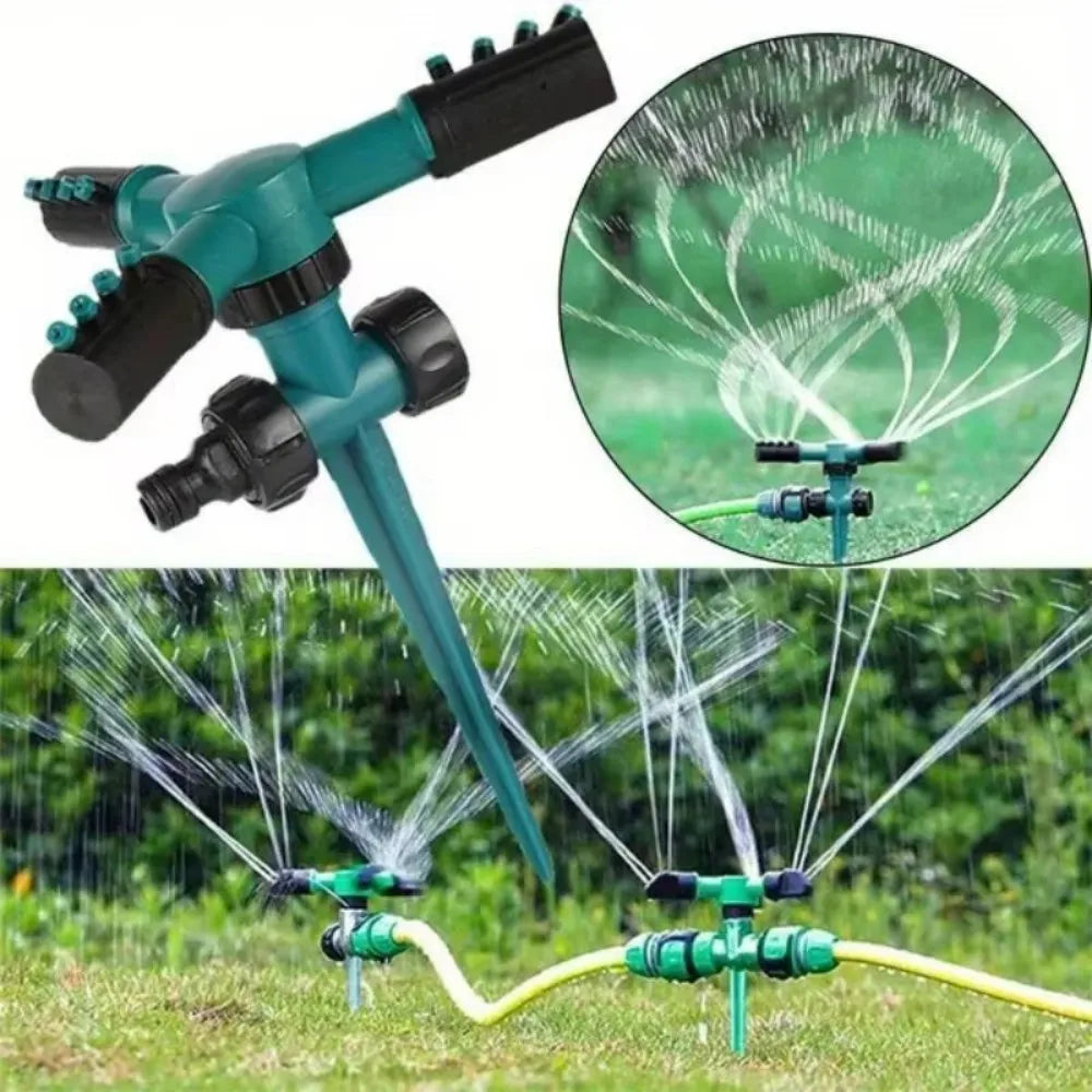 Garden Automatic Sprinkler Garden Watering Sprinkler 360° Rotating Water For Lawn Yard Flower Bed Agricultural Irrigation
