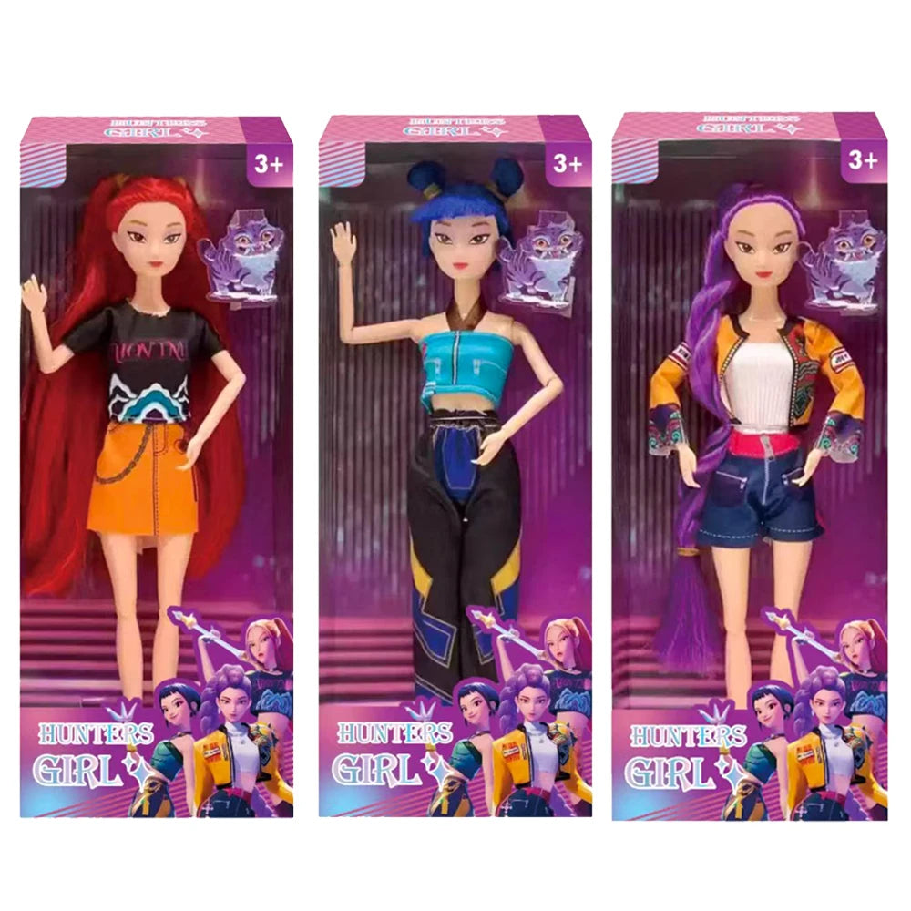 2026 HOT NEW Anime KPop Demon Hunters Doll Vinyl Toy Rumi Mira zoi Character vinyl mask figurine Birthday Gift Fan Club Gifts