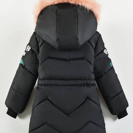 2024 New Children's Clothing Winter Jacket for Girls Thicken Girls Winter Coat Hooded Velour Winter Girls Jackets Outwear 3-7Y