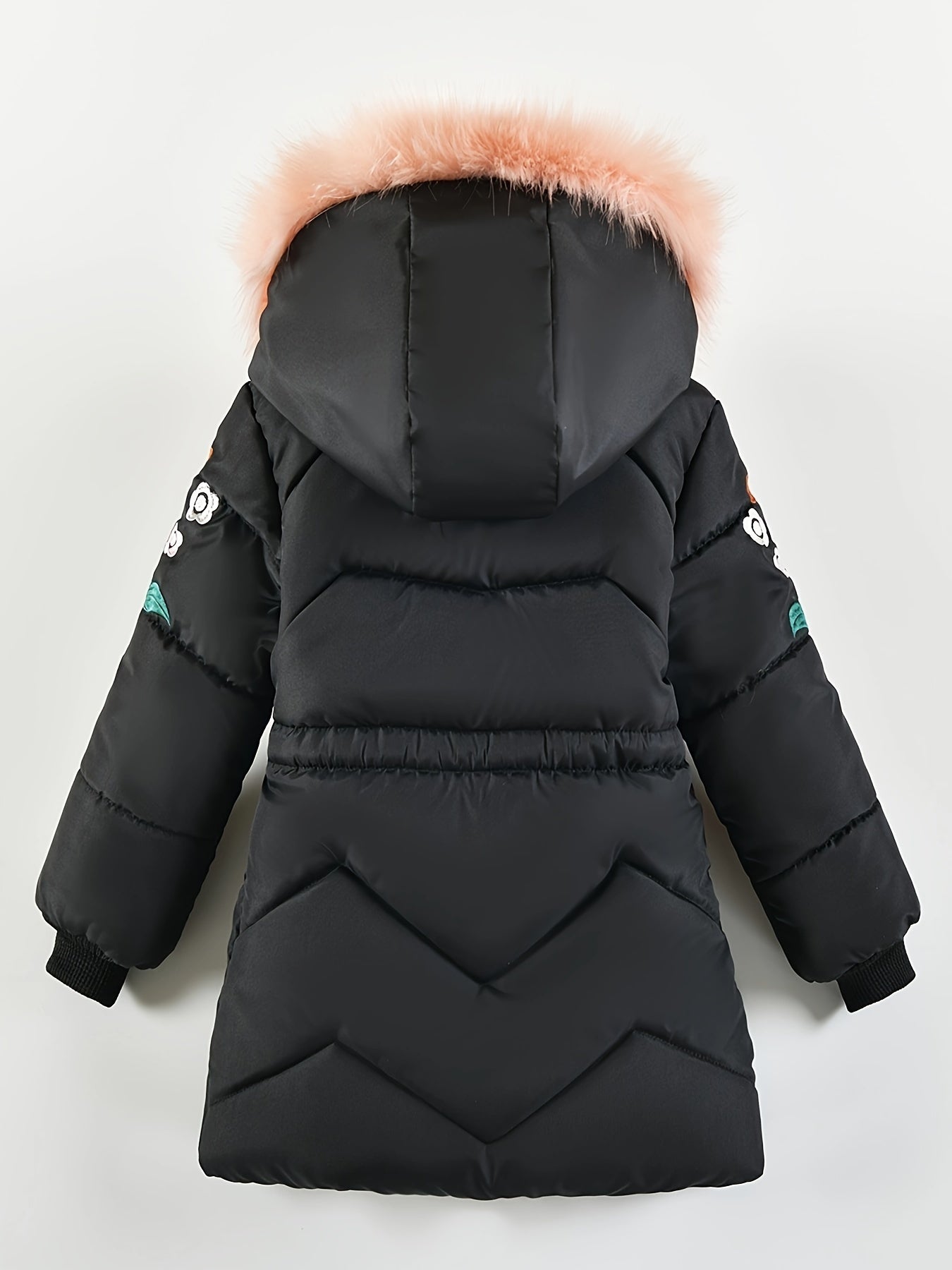 2024 New Children's Clothing Winter Jacket for Girls Thicken Girls Winter Coat Hooded Velour Winter Girls Jackets Outwear 3-7Y