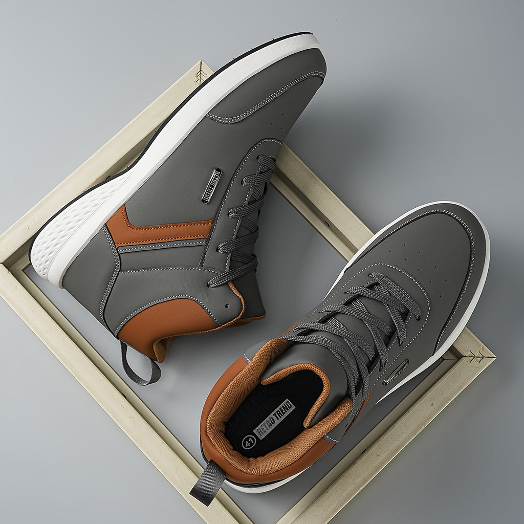 New PU Upper High-Top Fashion Business Outdoor Off-Road British Style Casual Sports Shoes