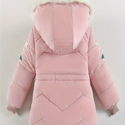 2024 New Children's Clothing Winter Jacket for Girls Thicken Girls Winter Coat Hooded Velour Winter Girls Jackets Outwear 3-7Y