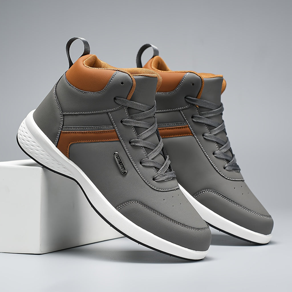 New PU Upper High-Top Fashion Business Outdoor Off-Road British Style Casual Sports Shoes