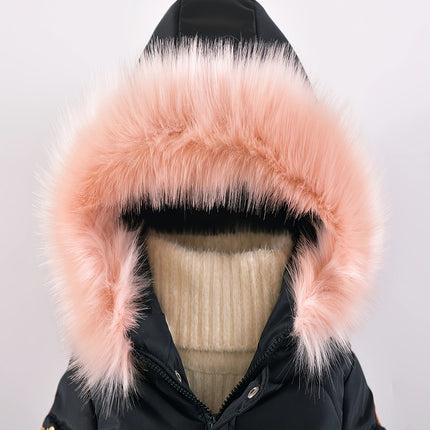 2024 New Children's Clothing Winter Jacket for Girls Thicken Girls Winter Coat Hooded Velour Winter Girls Jackets Outwear 3-7Y